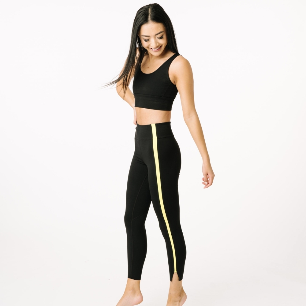 Zyia Neon Striped Luxe leggings